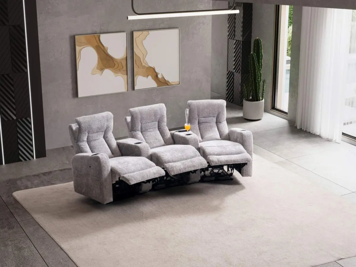 flavia トライアルセット Zen Üçlü Home Sinema ve TV Koltuğu | Bardaklıklı 3 Bağımsız